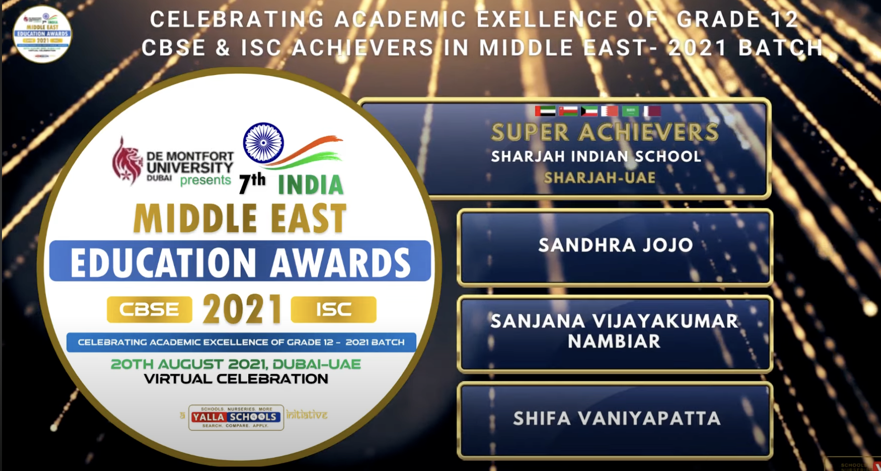 Super Achiever - Middle East Education Award 